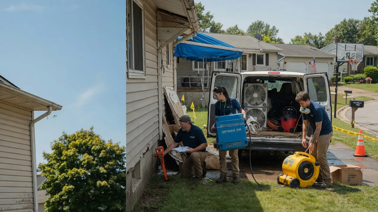 Ceiling Leak Cleanup in Oakwood, OH near me